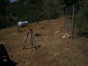 large holes dug in the ground