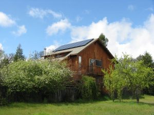 solar panels on a roof