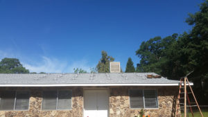 solar panel hardware being installed on a roof