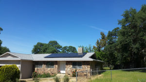 solar panels on a roof