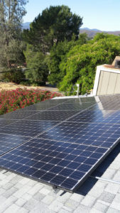 solar panels on a roof